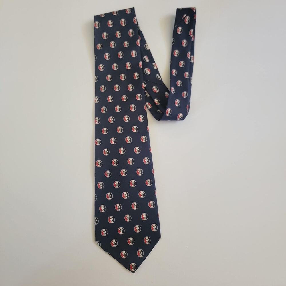 Boy Scouts Of America Neck Tie Mens Blue 100% Silk Logo Print USA Business